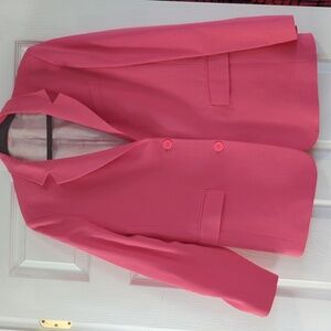Zara set pink oversized blazer and mini skirt